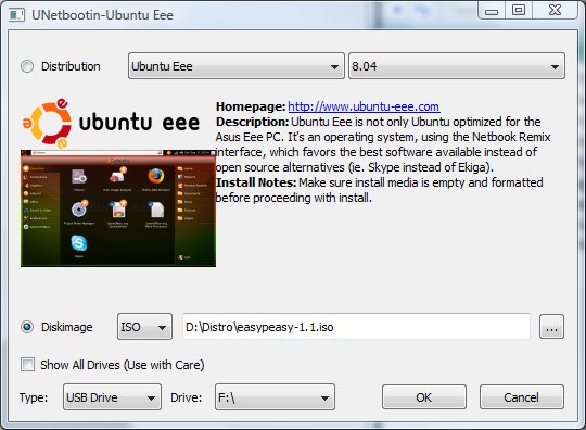 Creazione LiveUSB EasyPeasy