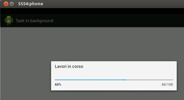Esempio di Threading in Android Esempio di Threading in Android